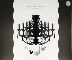 Meri Meri - Black Paper Chandelier - Siyah Avize