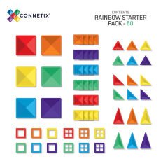 Connetix Rainbow Starter Pack Manyetik Bloklar - 60 Parça