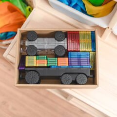 Connetix Rainbow Transport Pack Manyetik Bloklar - 50 Parça