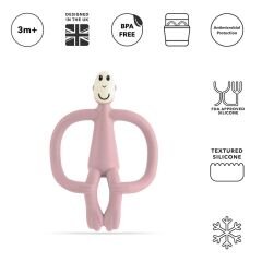 Matchstick Monkey  Silikon Diş Kaşıyıcı / Monkey (Pembe)