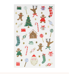 Meri Meri - Jolly Tattoo Sheet - Yeni Yıl Geçici Dövmeler (2'Li)