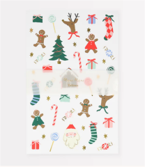 Meri Meri - Jolly Tattoo Sheet - Yeni Yıl Geçici Dövmeler (2'Li)