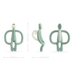 Matchstick Monkey Silikon Diş Kaşıyıcı/ Monkey (Yeşil)