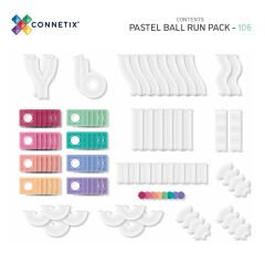 Connetix Pastel Ball Run Pack Manyetik Bloklar - 106 Parça