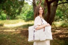 Family Bag Signature Kanvas Krem