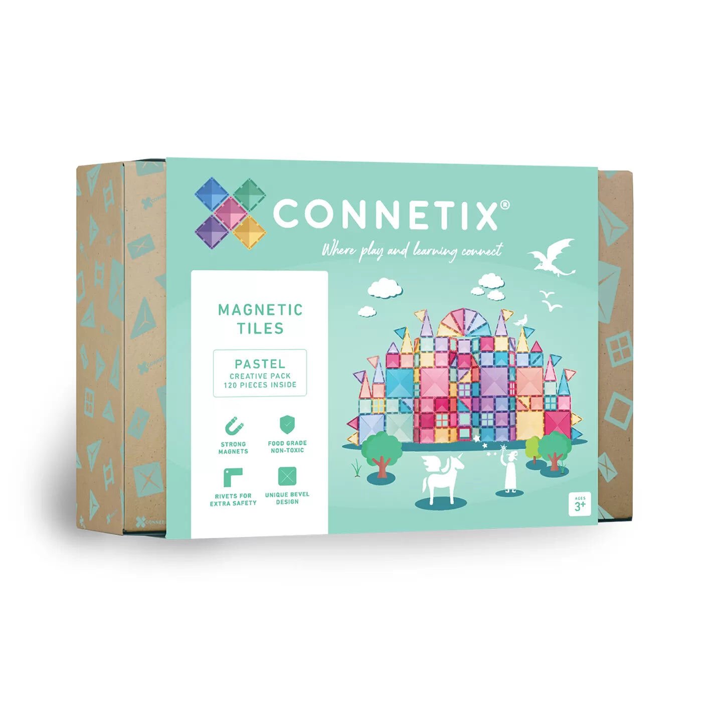 Connetix Pastel Creative Pack Manyetik Bloklar - 120 Parça