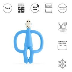 Matchstick Monkey  Silikon Diş Kaşıyıcı / Monkey (Bebe mavisi)