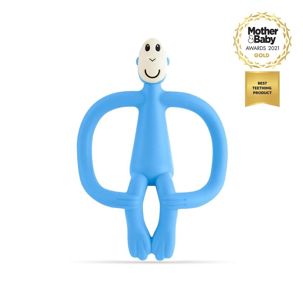 Matchstick Monkey  Silikon Diş Kaşıyıcı / Monkey (Bebe mavisi)