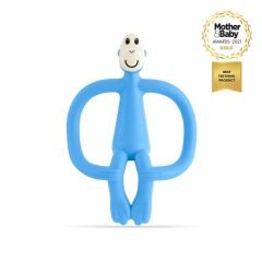 Matchstick Monkey  Silikon Diş Kaşıyıcı / Monkey (Bebe mavisi)