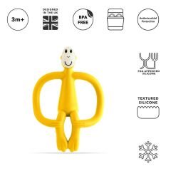 Matchstick Monkey  Silikon Diş Kaşıyıcı/ Monkey (Sarı)