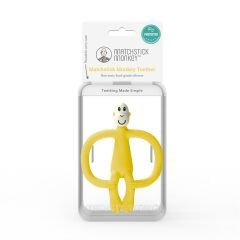 Matchstick Monkey  Silikon Diş Kaşıyıcı/ Monkey (Sarı)