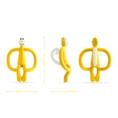 Matchstick Monkey  Silikon Diş Kaşıyıcı/ Monkey (Sarı)