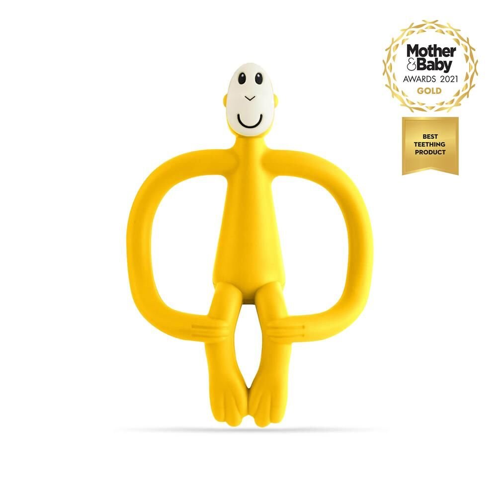 Matchstick Monkey  Silikon Diş Kaşıyıcı/ Monkey (Sarı)