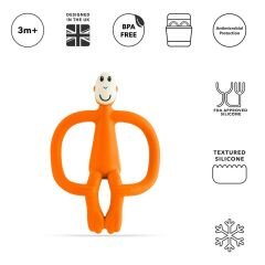 Matchstick Monkey  Silikon Diş Kaşıyıcı / Monkey (Turuncu)