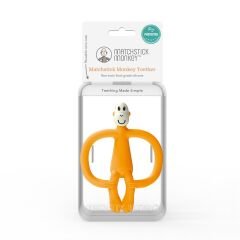 Matchstick Monkey  Silikon Diş Kaşıyıcı / Monkey (Turuncu)