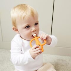 Matchstick Monkey  Silikon Diş Kaşıyıcı / Monkey (Turuncu)
