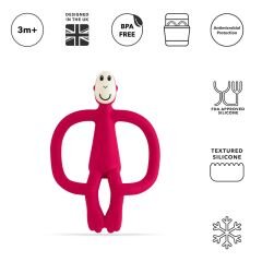 Matchstick Monkey  Silikon Diş Kaşıyıcı/ Monkey (Kırmızı)