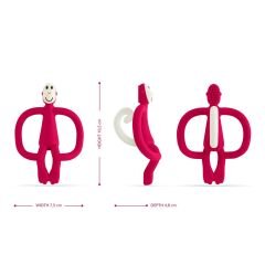Matchstick Monkey  Silikon Diş Kaşıyıcı/ Monkey (Kırmızı)