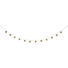 Meri Meri - Gold Knitted Star Garland - Altın Yıldızlı Asılan Süs