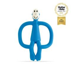 Matchstick Monkey Silikon Diş Kaşıyıcı/ Monkey (Açık mavi)
