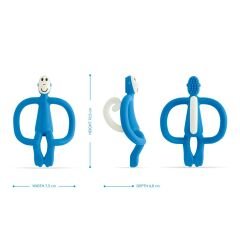 Matchstick Monkey Silikon Diş Kaşıyıcı/ Monkey (Açık mavi)