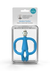 Matchstick Monkey Silikon Diş Kaşıyıcı/ Monkey (Açık mavi)
