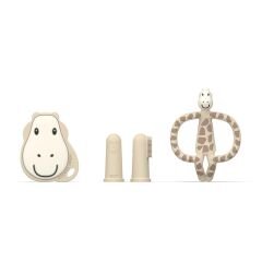 Matchstick Monkey ''Ilk Dislerim'' Silikon Diş Kaşıyıcı Baslangic Seti / Giraffe