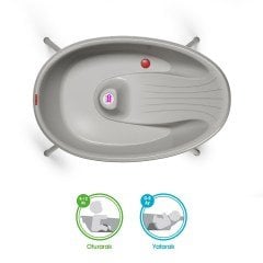 OkBaby Bella Çift Yönlü Banyo Küveti & Küvet Taşıyıcı  0-12 ay / Gri