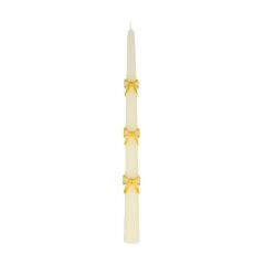 Meri Meri - Gold Bow Taper Candles - Altın Kurdele Detaylı Mumlar (2'Li)