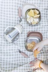 Beaba 250 ml Çelik Pipetli Suluk , Clay