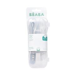 Beaba Silikon kaşık seti Pebble / Cloud blue