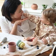 Beaba 4lü silikon beslenme seti, Cotton Candy