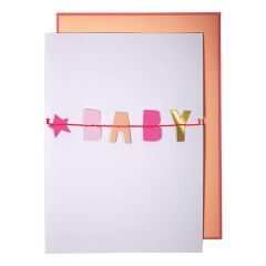 Meri Meri - Baby Baby Card - Baby Baby Tebrik Kartı