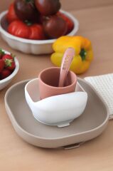 Beaba 4lü silikon beslenme seti, Terracotta/Gazelle
