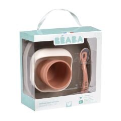 Beaba 4lü silikon beslenme seti, Terracotta/Gazelle