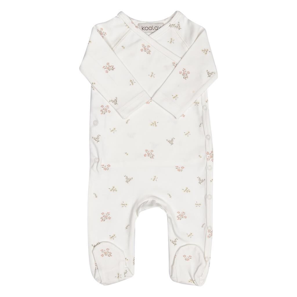 Koalav Ayaklı Tulum, Pink Flower (Yenidoğan)