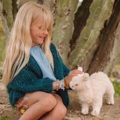 Bon Ton Toys WWF Beyaz Alpaca Peluş Oyuncak (31 cm)