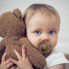 Bibs Emzik - Steel Blue (0-6 Ay)