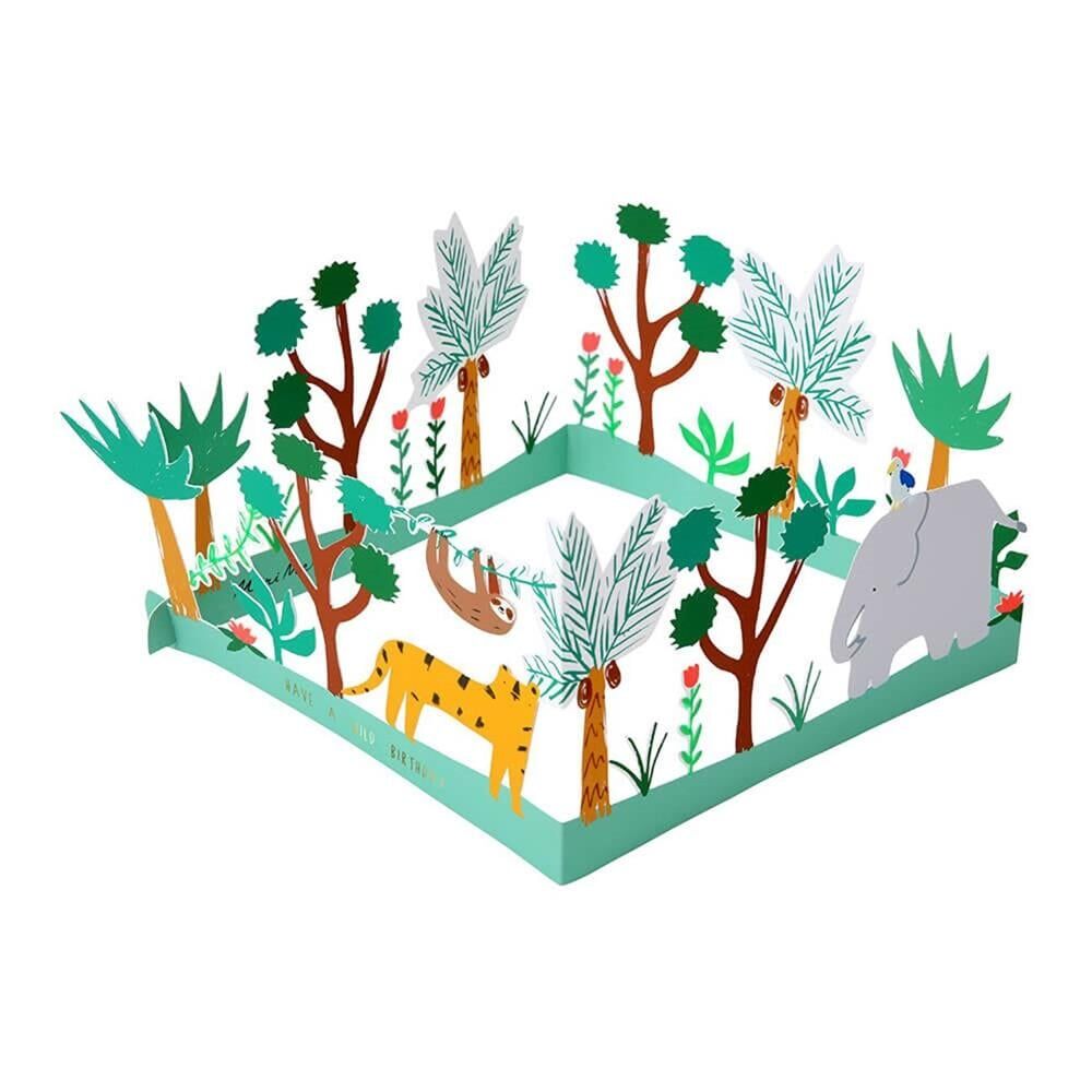 Meri Meri - Have A Wild Birthday Card - Vahşi Doğa Doğum Günü Kartı - 3D