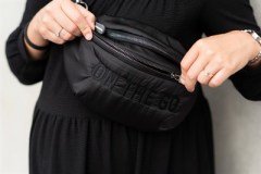 On The Go Bel Çantası Puffy, Siyah