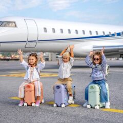 Stokke Jetkids Tekerlekli Bavul & Koltuk, Arctic Blue