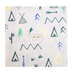 Meri Meri - Let's Explore Napkins - Kamp Peçete - L