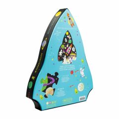 FLOSS & ROCK 40 Parça “Roket” Şekilli Yap-Boz / Space *YENİ**