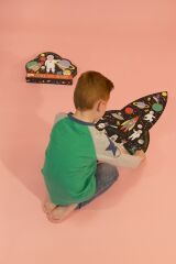 FLOSS & ROCK 40 Parça “Roket” Şekilli Yap-Boz / Space *YENİ**