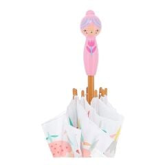 Vilac - Ahşap Şemsiye - Pembe Çiçekler