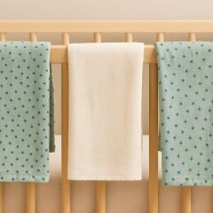 Mama Yoyo Üçlü Müslin Set, Mint Yıldız