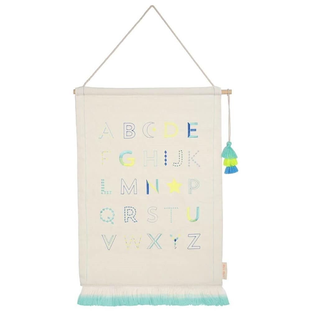 Meri Meri - Alfabe Duvar Süsü - Mavi