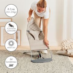 BabyBjörn Bliss Ana Kucağı Oyuncaklı Woven Sand Grey