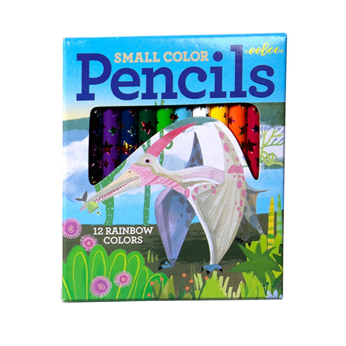 Eeboo 12'li Mini Kuru Boya Kalemi - Dilophosaurus