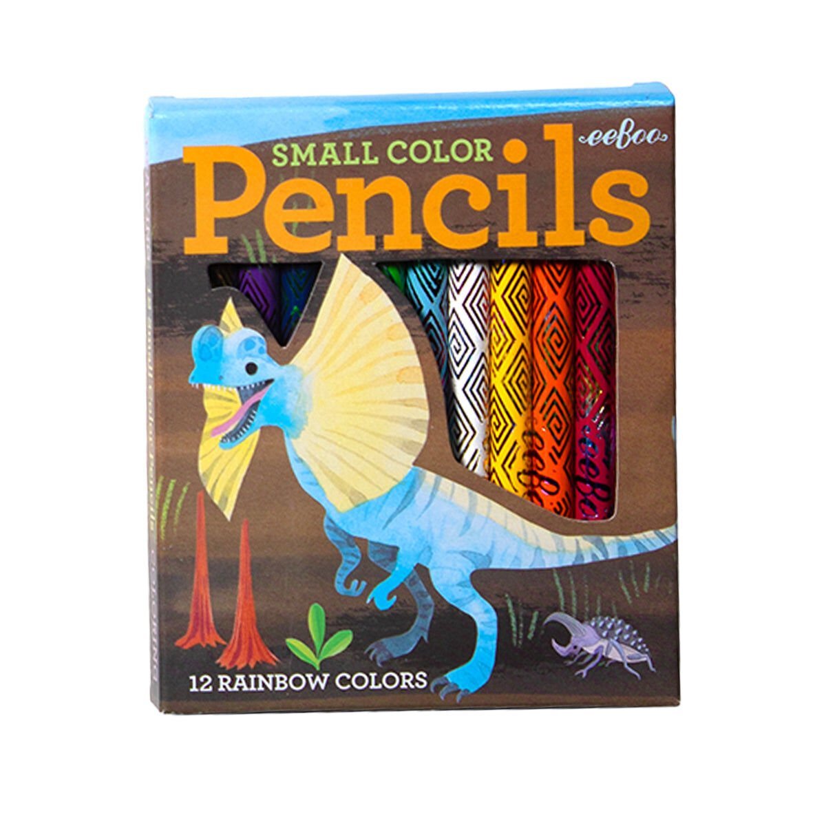 Eeboo 12'li Mini Kuru Boya Kalemi - Pteranodon